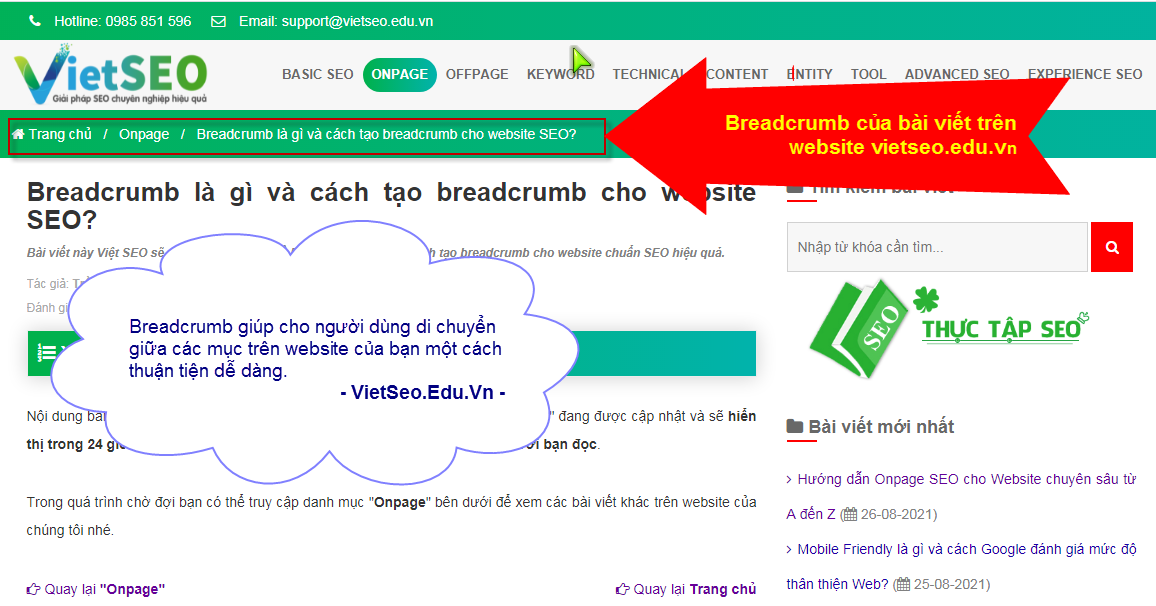 Breadcrumb là gì và cách tạo breadcrumb cho website SEO?
